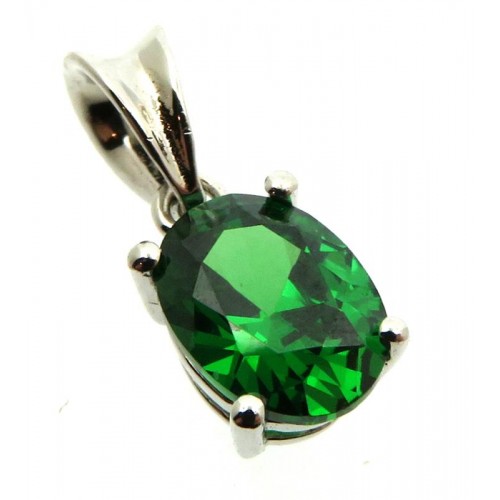 Siberian Emerald Quartz Sterling Silver Pendant 04